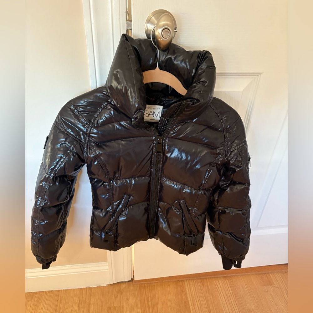 SAM. Kids Shiny Black Puffer Jacket